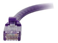 C2G Cat5e Booted Unshielded (UTP) Network Patch Cable - Patch-kabel - RJ-45 (hane) till RJ-45 (hane) - 2 m - UTP - CAT 5e - formpressad, hakfri, tvinnad - lila 83661