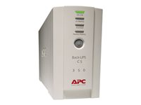 APC Back-UPS CS 350 - UPS - AC 230 V - 210 Watt - 350 VA - RS-232, USB - utgångskontakter: 4 - beige BK350EI