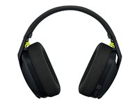 Logitech Lightspeed G435 - Headset - fullstorlek - Bluetooth/radiofrekvens 2,4 GHz - trådlös - svart - Discord-certifierad 981-001050