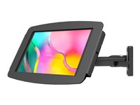 Compulocks Galaxy Tab A7 Lite 8.7" Space Enclosure Swing Wall Mount - Monteringssats (monteringsmaskinvara, hölje, VESA-fäste med svängarm) - svängarm - för surfplatta - låsbar - höggradig aluminium - svart - skärmstorlek: 8.7" - väggmonterbar, bänkskiva, disk-monteringsbar - för Samsung Galaxy Tab A7 Lite 827B870GA7SB