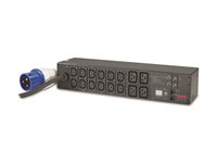 APC Metered Rack PDU AP7822B - Kraftdistributionsenhet (kan monteras i rack) - AC 200/208/230 V - ingång: IEC 60309 32A - utgångskontakter: 16 (power IEC 60320 C13, IEC 60320 C19) - 2U - 3.66 m sladd - för P/N: SCL500RM1U, SMX1000CNC, SMX3000RMX93, SRTL10KRM4UT, SRTL8KRM4UT, SRYL15K20XLT24 AP7822B