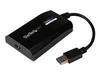 StarTech.com USB 3.0 till HDMI-adapter - DisplayLink-certifierad - 1080p (1920x1200) - USB Type-A till HDMI-skärmadapterkonverterare - Externt video- och grafikkort - Windows/Mac - Adapterkabel - USB typ A hane till HDMI hona - 16 cm - svart - 1920 x 1200 (WUXGA) stöd - för P/N: HDDVIMM3, HDMM12, HDMM15, HDMM1MP, HDMM2MP, HDMM3, HDMM3MP, HDMM50A, HDMM6, HDPMM50 USB32HDPRO