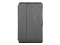 Targus Click-In - Vikbart fodral för surfplatta - termoplastisk polyuretan (TPU) - svart - 8.7" - för Samsung Galaxy Tab A7 Lite THZ903GL
