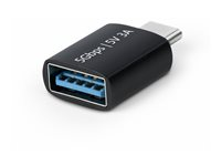 StarTech.com USB-C to USB-A Adapter, USB 5Gbps, Compact USB-C Male to USB-A Female Adapter, Durable Metal Housing, M/F - USB-adapter - 24 pin USB-C (hane) till USB (hona) - USB 3.2 Gen 1 - 5 V - 3 A - passiv, upp till 5 Gbps dataöverföringshastighet - svart USB31CAADGCP