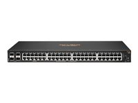 HPE Aruba 6000 48G 4SFP Switch - Switch - L3 - Administrerad - 48 x 10/100/1000 + 4 x Gigabit SFP - sida till sida luftflöde - rackmonterbar - Växelström 100 - 127 V/200 - 240 V R8N86A#ABB