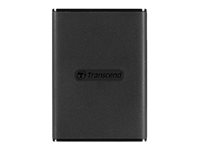 Transcend ESD270C - SSD - 500 GB - extern (portabel) - USB 3.1 Gen 2 - 256 bitars AES - svart TS500GESD270C