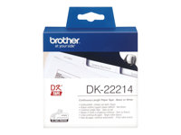 Brother DK-22214 - Vit - Rulle (1,2 cm x 30,5 m) termiskt papper - för Brother QL-1050, 1060, 1110, 500, 550, 560, 570, 580, 600, 650, 700, 710, 720, 820 DK22214