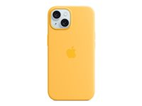 Apple - Baksidesskydd för mobiltelefon - MagSafe-kompatibilitet - silikon - solsken - för iPhone 15 MWNA3ZM/A