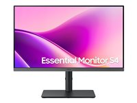 Samsung Essential S4 S24F434UAU - S43UF Series - LED-skärm - 24" - 1920 x 1080 Full HD (1080p) @ 100 Hz - IPS - 300 cd/m² - 1000:1 - 5 ms - HDMI, DisplayPort, USB-C - svart LS24F434UAUXXE