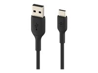 Belkin BOOST CHARGE - USB-kabel - 24 pin USB-C (hane) till USB (hane) - 2 m - svart CAB001BT2MBK