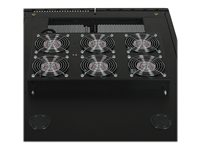 Eaton Tripp Lite Series Rack Enclosure Server Cabinet Roof Mount Fan Panel Airflow Mgmt 230V - Racktak - med 6 kylfläktar - AC 208-240 V - svart SRXFANROOF
