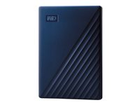 WD My Passport for Mac WDBA2D0020BBL - Hårddisk - krypterat - 2 TB - extern (portabel) - USB 3.2 Gen 1 - 256 bitars AES - midnattsblå WDBA2D0020BBL-WESN