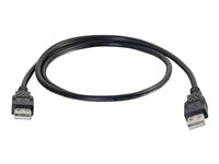C2G 3.3ft USB Cable - USB A to USB A Cable - USB 2.0 - Black - M/M - USB-kabel - USB (hane) till USB (hane) - USB 2.0 - 1 m - svart 28105