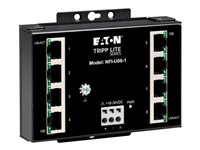 Eaton Tripp Lite series Industrial Ethernet Switch 8-Port Unmanaged - 10/100 Mbps, Ruggedized, DIN/Wall Mount - Switch - ohanterad - 8 x 10/100 - DIN-skenmonterbar, väggmonterbar - likström - TAA-kompatibel NFI-U08-1