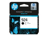 HP 924 - 12.5 ml - svart - original - Officejet - blister - bläckpatron - för Officejet Pro 8120e, 8122e, 8125e, 8130e, 8134e, 8135e, 8138e, 8139e 4K0U6NE#30B