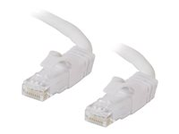 C2G Cat6 Booted Unshielded (UTP) Network Patch Cable - Patch-kabel - RJ-45 (hane) till RJ-45 (hane) - 1.5 m - UTP - CAT 6 - formpressad, hakfri, tvinnad - vit 83487