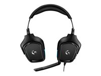 Logitech Gaming Headset G432 - Headset - 7.1-kanals - fullstorlek - kabelansluten - USB, 3,5 mm kontakt - svart 981-000770