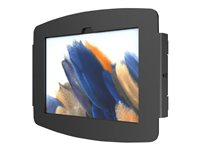 Compulocks Galaxy Tab A7 Lite 8.7" Space Enclosure Glass Mount - Monteringssats (väggfäste, hölje) - för surfplatta - låsbar - glas, höggradig aluminium - svart - skärmstorlek: 8.7" - monteringsgränssnitt: 100 x 100 mm - för Samsung Galaxy Tab A7 Lite 201MGL870GA7SB