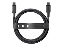 empower by PanzerGlass - USB-kabel - USB-C (hane) till USB-C (hane) - USB 2.0 - 48 V - 5 A - 1.2 m - Snabbladdning upp till 240 W - space black EM64861