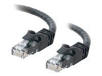 C2G Cat6 Booted Unshielded (UTP) Network Patch Cable - Patch-kabel - RJ-45 (hane) till RJ-45 (hane) - 5 m - UTP - CAT 6 - formpressad, hakfri, tvinnad - svart 83410