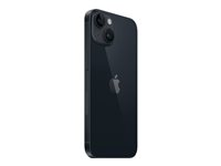 Apple iPhone 14 - 5G smartphone - dual-SIM / Internal Memory 256 GB - OLED-skärm - 6.1" - 2532 x 1170 pixlar - 2 bakre kameror 12 MP, 12 MP - front camera 12 MP - midnatt MPVX3QN/A