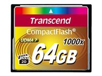 Transcend Ultimate - Flash-minneskort - 64 GB - 1000x - CompactFlash TS64GCF1000