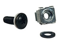 Eaton Tripp Lite Series Rack Enclosure Square Hole Hardware M5 Screws & Washers 50PC - Skruvar, muttrar och mellanläggsbrickor för rack SRCAGENUT5MM
