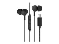 Insmat C10 - Hörlurar med mikrofon - inuti örat - kabelansluten - USB-C - svart 560-2022