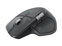 Logitech MX Master 4 - Mus - 8 knappar - trådlös - Bluetooth, 2.4 GHz - trådlös USB-mottagare - grafit 910-007562