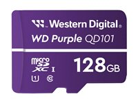 WD Purple WDD128G1P0C-85AEL0 - Flash-minneskort - 128 GB - UHS-I U1 / Class10 - microSDXC - lila WDD128G1P0C-85AEL0