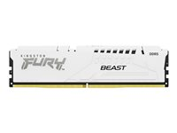 Kingston FURY Beast - DDR5 - modul - 16 GB - DIMM 288-pin - 6000 MT/s / PC5-48000 - CL36 - 1.35 V - ej buffrad - on-die ECC - vit KF560C36BWE2-16