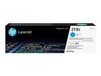 HP 219X - Lång livslängd - cyan - original - LaserJet - tonerkassett (W2191X) - för P/N: 499Q6F#B19, 499Q6F#BAZ, 499Q7F#BAZ, 499Q8F#B19, 499Q8F#BAZ, 499R0F#BAZ, 8D7L0A#BAZ W2191X