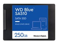WD Blue SA510 WDS250G3B0A - SSD - 250 GB - inbyggd - 2.5" - SATA 6Gb/s - blå WDS250G3B0A