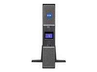 Eaton 9PX 1500i RT2U - UPS (rackmonterbar/extern) - AC 200/208/220/230/240 V - 1500 Watt - 1500 VA - 1-fas - RS-232, USB - utgångskontakter: 8 - PFC - 2U - 19" - svart/silver 9PX1500IRT2U-L