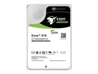 Seagate Exos X16 ST14000NM004G - Hårddisk - krypterat - 14 TB - inbyggd - SAS 12Gb/s - 7200 rpm - buffert: 256 MB - Self-Encrypting Drive (SED) ST14000NM004G