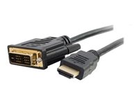 C2G 1m (3ft) HDMI to DVI Cable - HDMI to DVI-D Adapter Cable - 1080p - M/M - Adapterkabel - DVI-D hane till HDMI hane - 1 m - skärmad - svart 42514