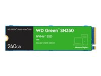 WD Green SN350 NVMe SSD WDS240G2G0C - SSD - 240 GB - inbyggd - M.2 2280 - PCIe 3.0 x4 (NVMe) WDS240G2G0C