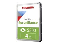 Toshiba S300 Surveillance - Hårddisk - 4 TB - inbyggd - 3.5" - SATA 6Gb/s - 5400 rpm - buffert: 128 MB HDWT840UZSVA