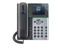 Poly Edge E320 - VoIP-telefon - med Bluetooth interface - 3-riktad samtalsförmåg - SIP - svart 82M88AA