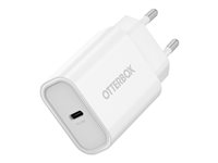 OtterBox - Strömadapter - 20 Watt - PD (USB-C) - vit 78-81340