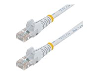 StarTech.com 5m White Cat5e / Cat 5 Snagless Ethernet Patch Cable 5 m - Nätverkskabel - RJ-45 (hane) till RJ-45 (hane) - 5 m - UTP - CAT 5e - hakfri, tvinnad - vit 45PAT5MWH