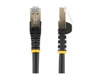 StarTech.com 1,5 m CAT6a-patchkabel - Skyddad (STP) - 100% kopparledning - Hakfria kontakter - Svart - Patch-kabel - RJ-45 (hane) till RJ-45 (hane) - 1.5 m - STP - CAT 6a - hakfri, formpressad - svart 6ASPAT150CMBK
