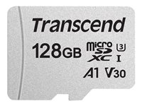 Transcend 300S - Flash-minneskort - 128 GB - A1 / Video Class V30 / UHS-I U3 - microSDXC TS128GUSD300S