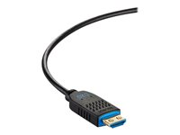 C2G 20ft (6.1m) C2G Performance Series High Speed HDMI Active Optical Cable (AOC) - 4K 60Hz Plenum Rated - High Speed - HDMI-kabel - HDMI hane till HDMI, 24 pin USB-C - 6.1 m - svart - plenum, Active Optical Cable (AOC), 4K60Hz stöd C2G41481