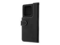 Insmat Flip Case - Vikbart fodral för mobiltelefon - läder, kartong+papper+aluminiumfolie - för Motorola Edge 50 Ultra 650-3247