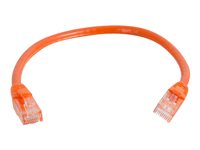 C2G Cat5e Booted Unshielded (UTP) Network Patch Cable - Patch-kabel - RJ-45 (hane) till RJ-45 (hane) - 3 m - UTP - CAT 5e - formpressad, hakfri, tvinnad - orange 83606