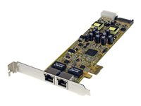 StarTech.com Dual Port PCI Express Gigabit Ethernet Network Card Adapter - 2 Port PCIe NIC 10/100/100 Server Adapter with PoE PSE (ST2000PEXPSE) - Nätverksadapter - PCI Express x1 - Gigabit Ethernet x 2 ST2000PEXPSE