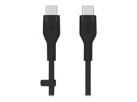Belkin BOOST CHARGE - USB-kabel - 24 pin USB-C (hane) till 24 pin USB-C (hane) - USB 2.0 - 2 m - svart CAB009BT2MBK