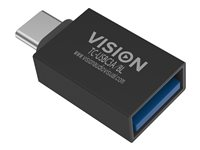 Vision Professional - USB-adapter - 24 pin USB-C (hane) till USB typ A (hona) - USB 3.0 - svart TC-USBC3A/BL