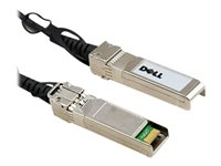 Dell 40GbE Passive Copper Direct Attach Cable - Nätverkskabel - QSFP+ till QSFP+ - 3 m - för Networking C9010, S6010; PowerEdge C6420; PowerSwitch S4112, S5212; Networking S4048 470-AAWN